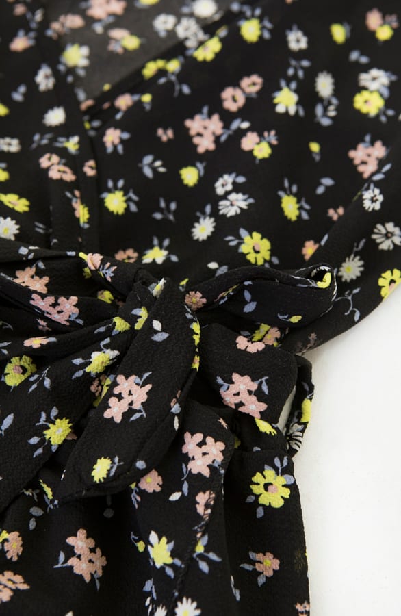Bloemen Spaghetti Jurk Fae Zwart – shoparchief — foto 5