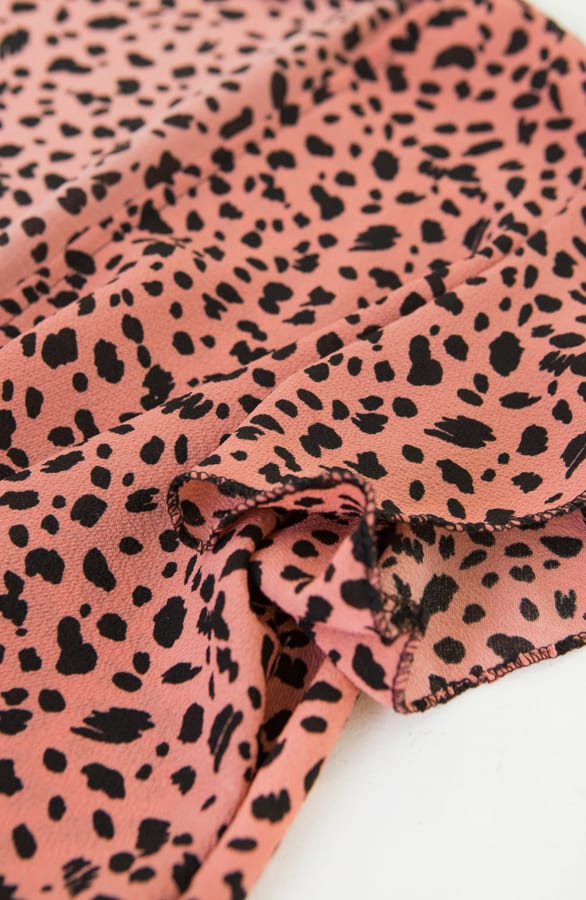 Cheetah Jurk Zara Koraal – shoparchief — foto 6