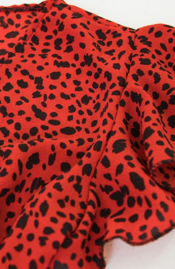 Midi Jurk Cheetah Jenny Rood – shoparchief — foto 4