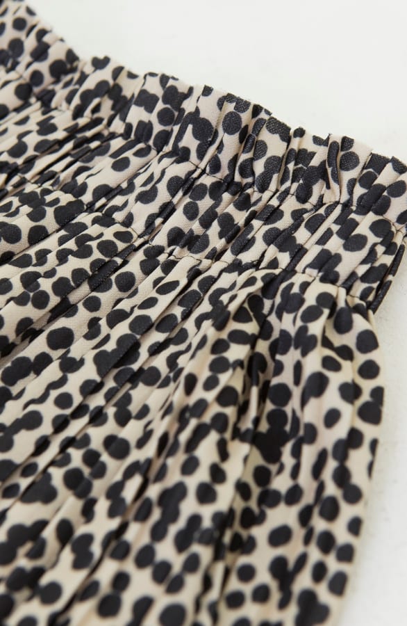 Cheetah Plisse Rok Marlie Beige – shoparchief — foto 4