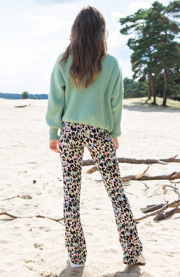 Gebreid Knopen Vest Riley Mint – shoparchief — foto 3