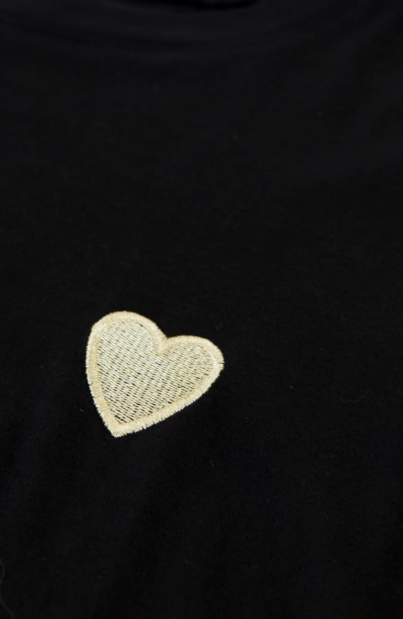 Heart Shirt Lucia Zwart Goud – shoparchief — foto 6