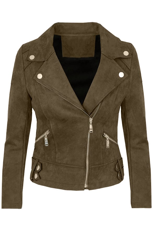 Jessie Biker Jacket Groen – shoparchief
