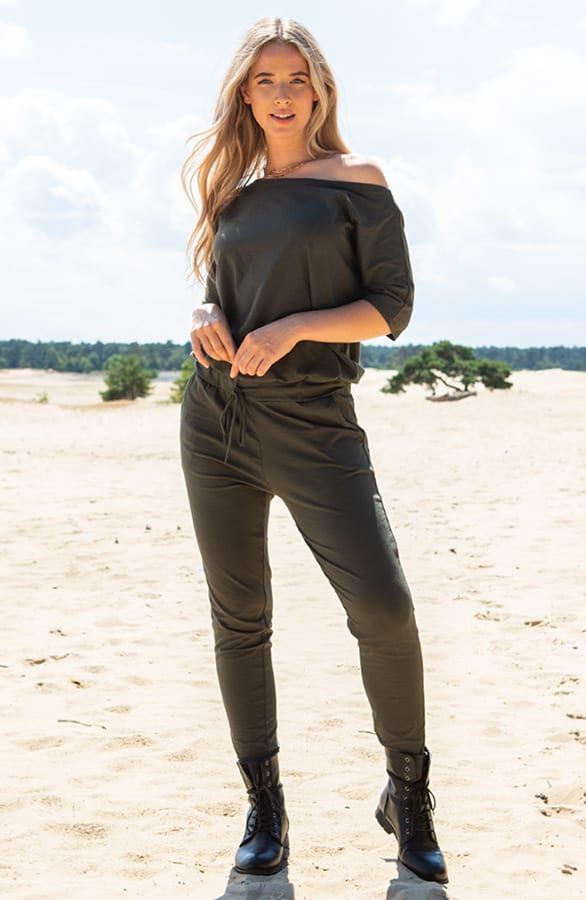 Jumpsuit Stacey Legergroen – shoparchief — foto 2