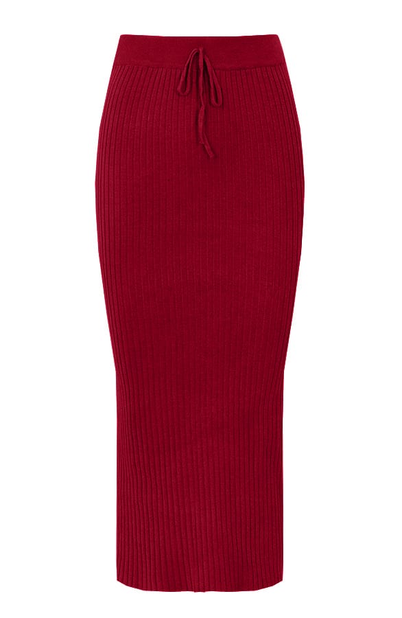 Maureen Twinset Rok Bordeaux – shoparchief
