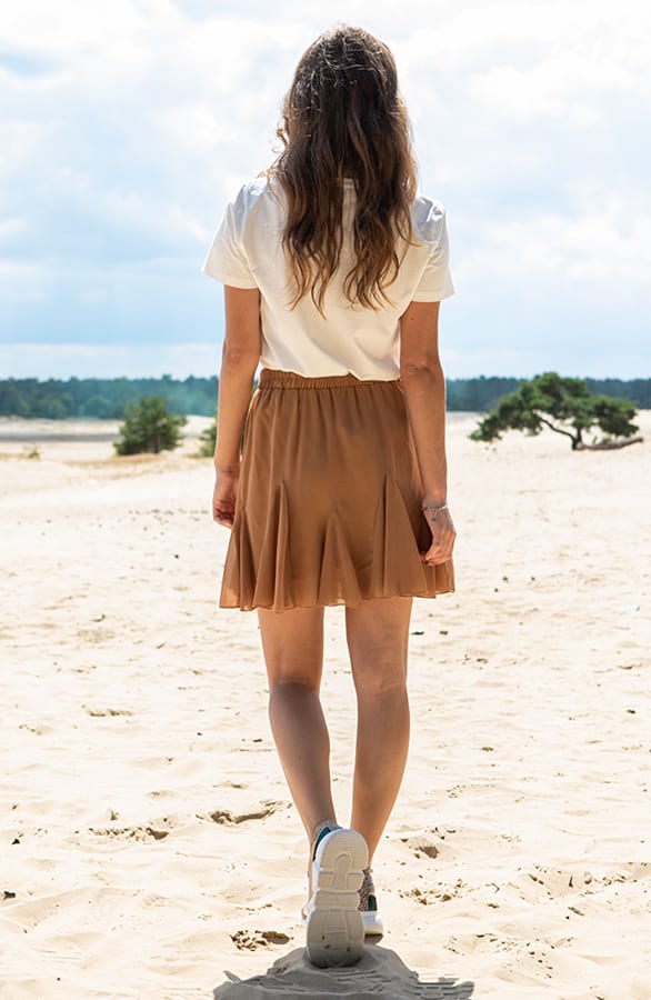 Plooien Rok Loïs Camel – shoparchief — foto 4