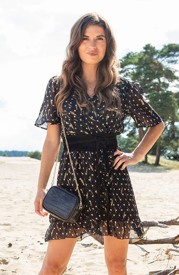 Polkadot Jurk Lieke Zwart – shoparchief — foto 2