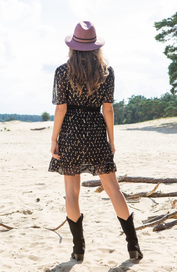 Polkadot Jurk Lieke Zwart – shoparchief — foto 4