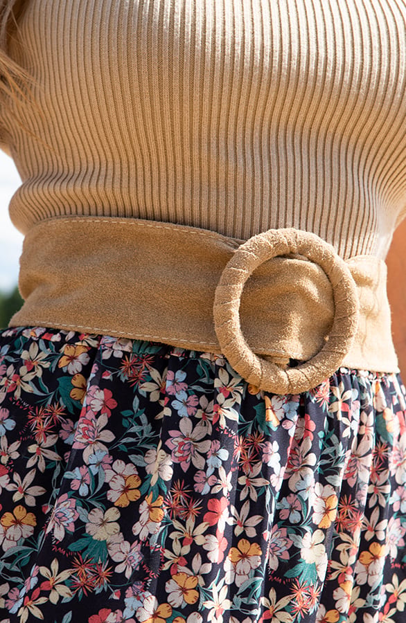 Suede Riem Leah Beige – shoparchief — foto 6
