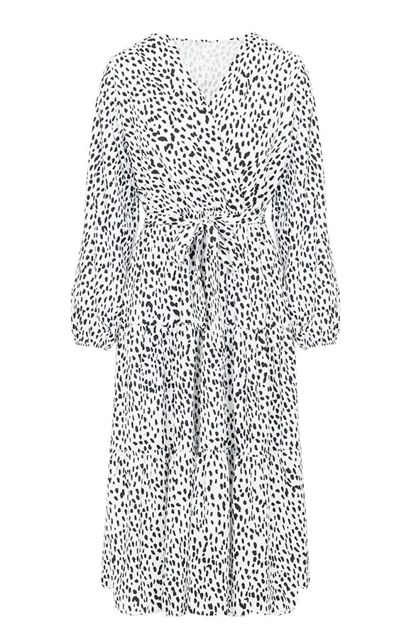Cheetah Jurk Josephine Wit – shoparchief