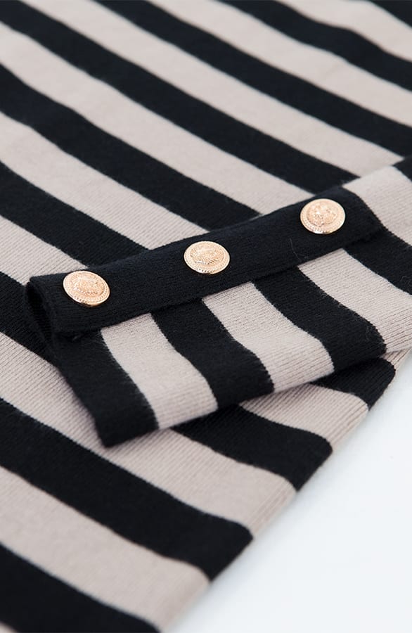Gestreepte Jurk Kelly Beige – shoparchief — foto 4