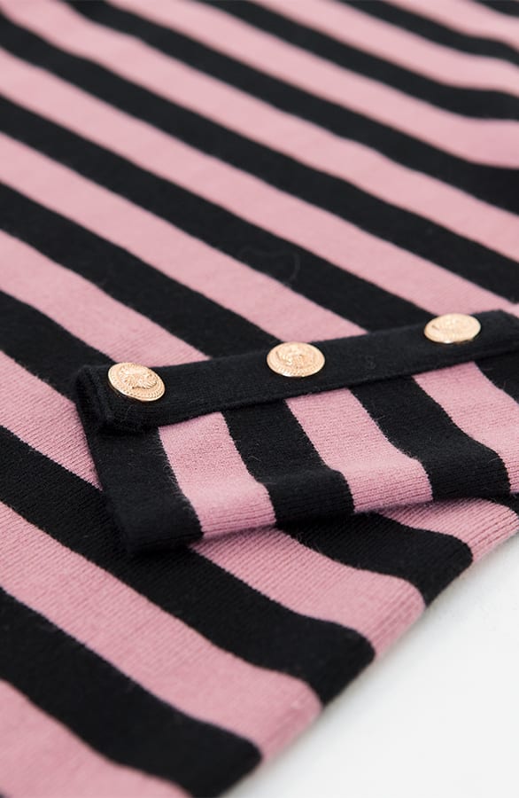 Gestreepte Jurk Kelly Roze – shoparchief — foto 5