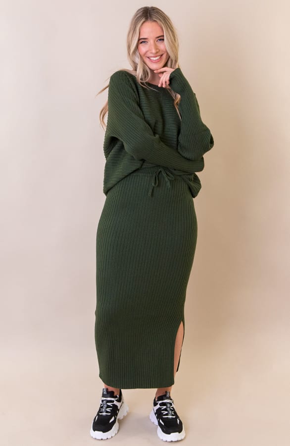 Maureen Twinset Rok Legergroen – shoparchief — foto 3