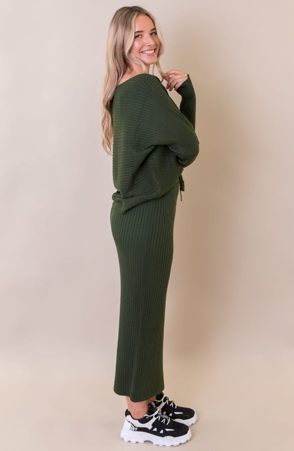 Maureen Twinset Rok Legergroen – shoparchief — foto 4