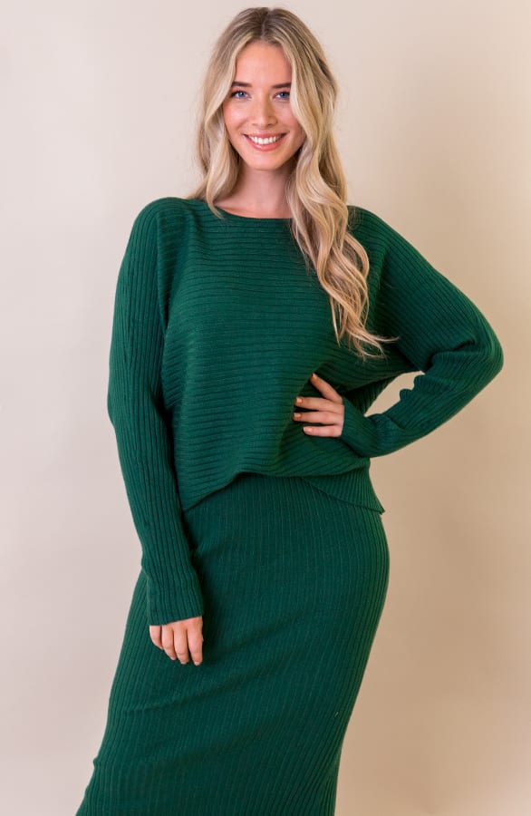 Maureen Twinset Rok Smaragdgroen – shoparchief — foto 2