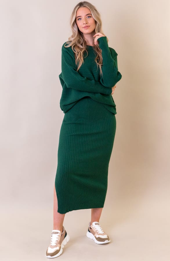 Maureen Twinset Rok Smaragdgroen – shoparchief — foto 4