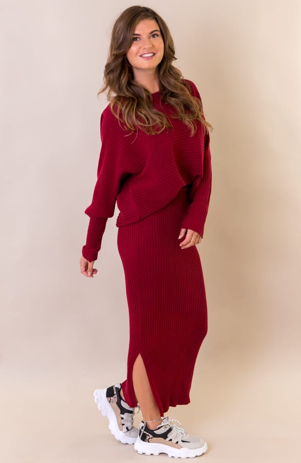 Maureen Twinset Trui Bordeaux – shoparchief — foto 7
