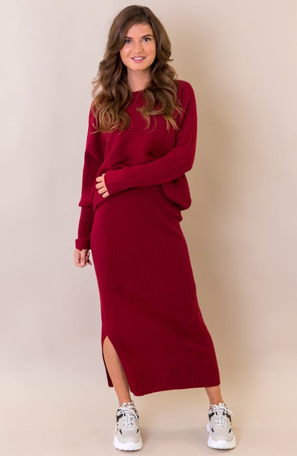Maureen Twinset Trui Bordeaux – shoparchief — foto 6