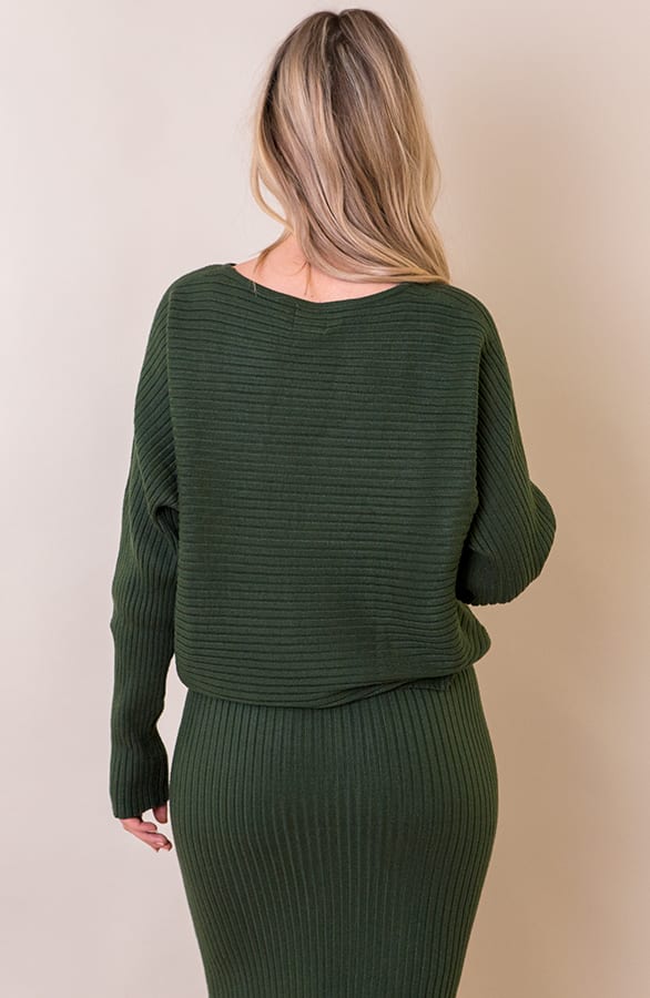 Maureen Twinset Trui Legergroen – shoparchief — foto 4