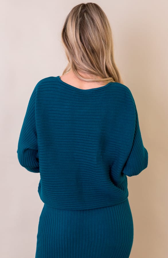 Maureen Twinset Trui Petrol – shoparchief — foto 5