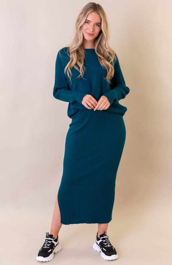 Maureen Twinset Trui Petrol – shoparchief — foto 3