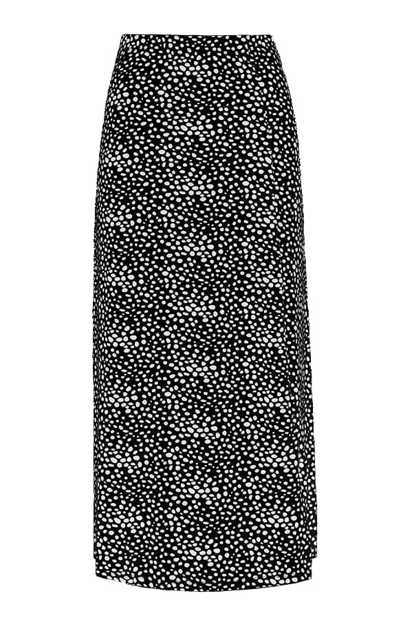 Midi Cheetah Rok Eden Zwart – shoparchief — foto 4