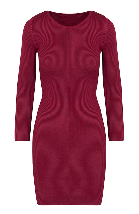 Stretch Jurk Stella Bordeaux – shoparchief