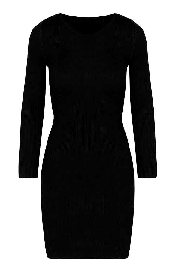Stretch Jurk Stella Zwart – shoparchief
