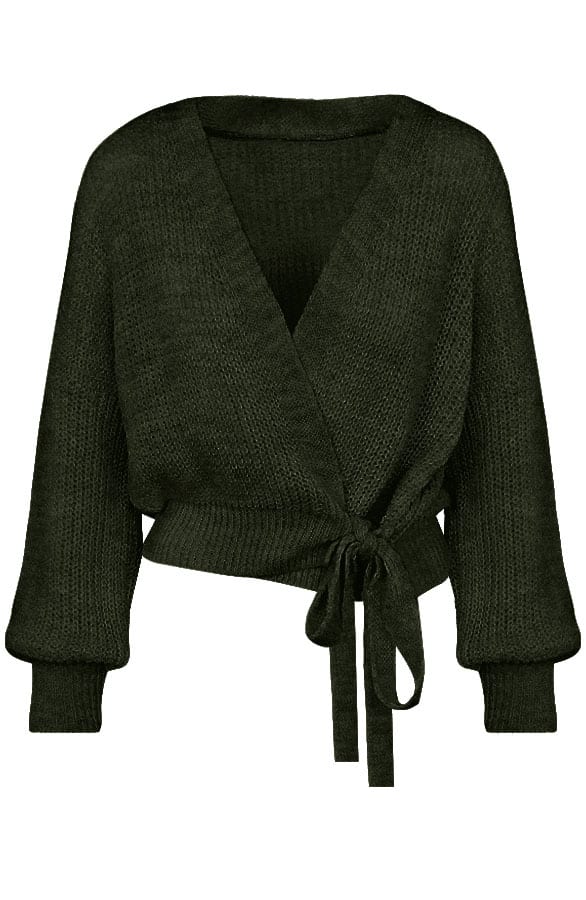 Strik Vest Ruby Legergroen – shoparchief