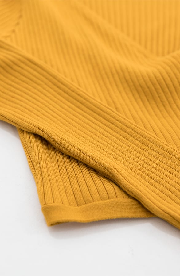 Wikkel Vest Coco Okergeel – shoparchief — foto 2