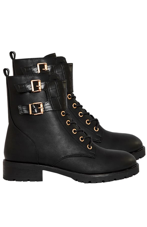 Buckle Snake Boots Mia Black – shoparchief