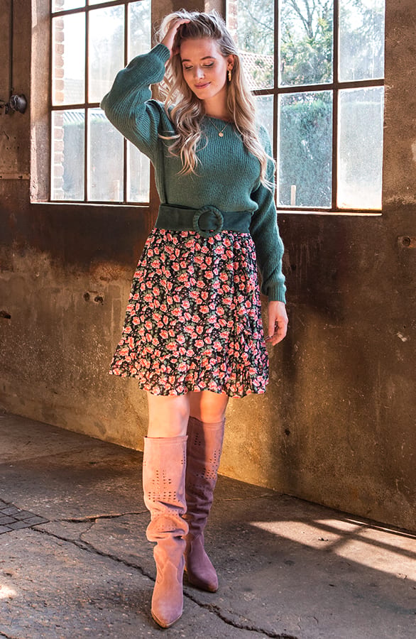 Bloemen Ruches Rok Kate – shoparchief — foto 4