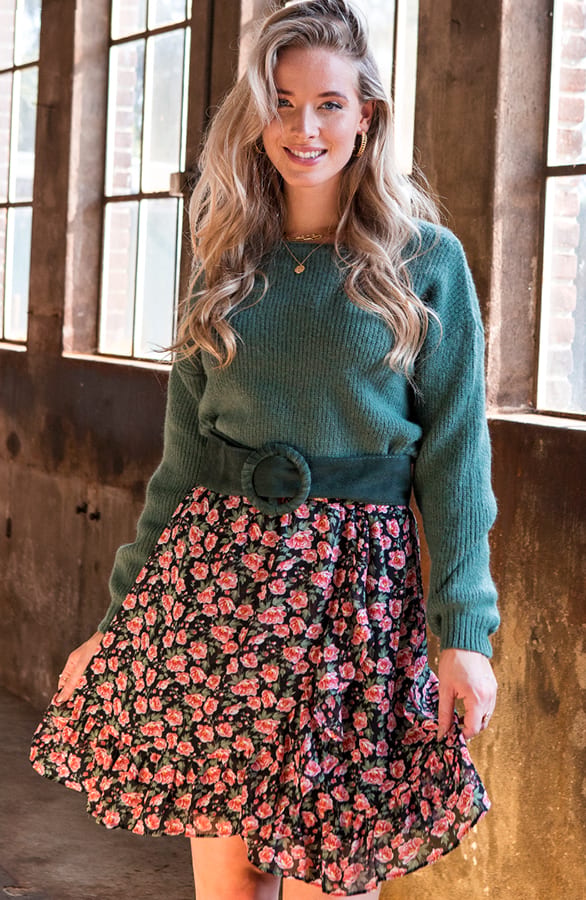 Bloemen Ruches Rok Kate – shoparchief — foto 2