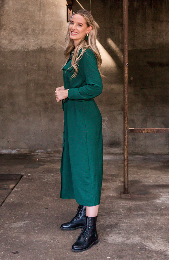 Blousejurk Amalia Smaragd – shoparchief — foto 3
