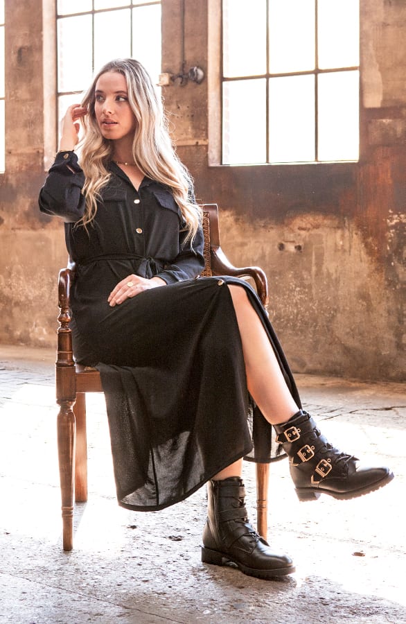Blousejurk Amalia Zwart – shoparchief — foto 3