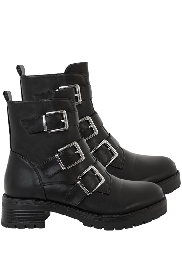 Buckle Boots Jaimy Zwart – shoparchief