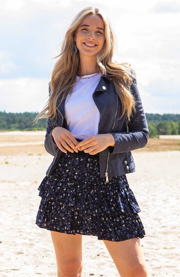 Jessie Biker Jacket Marineblauw – shoparchief — foto 2