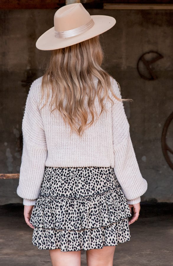 Joy Cheetah Skirt Beige – shoparchief — foto 4