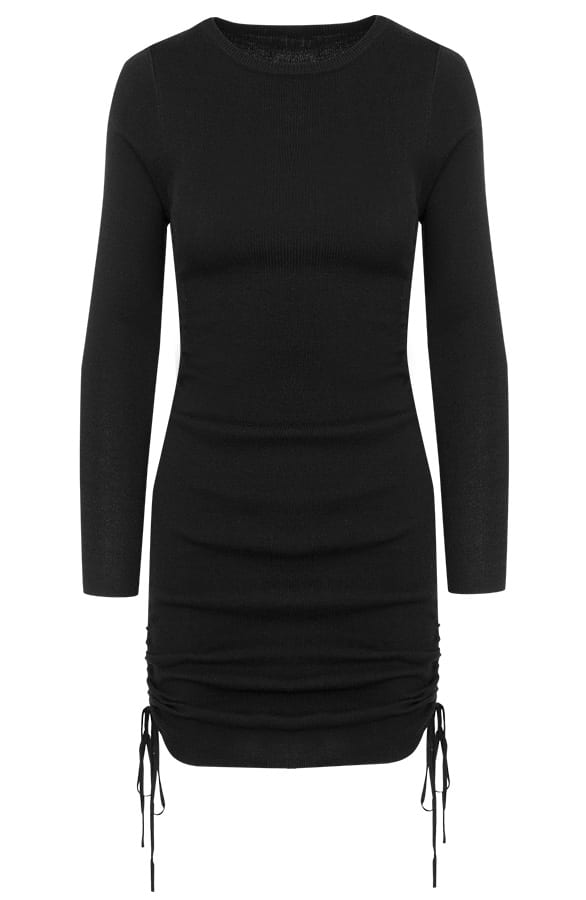 Jurk Met Stretch Eleanor Zwart – shoparchief