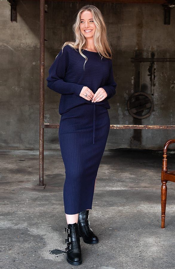 Maureen Twinset Trui Marine – shoparchief — foto 3