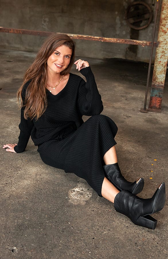 Maureen Twinset Trui Zwart – shoparchief — foto 3