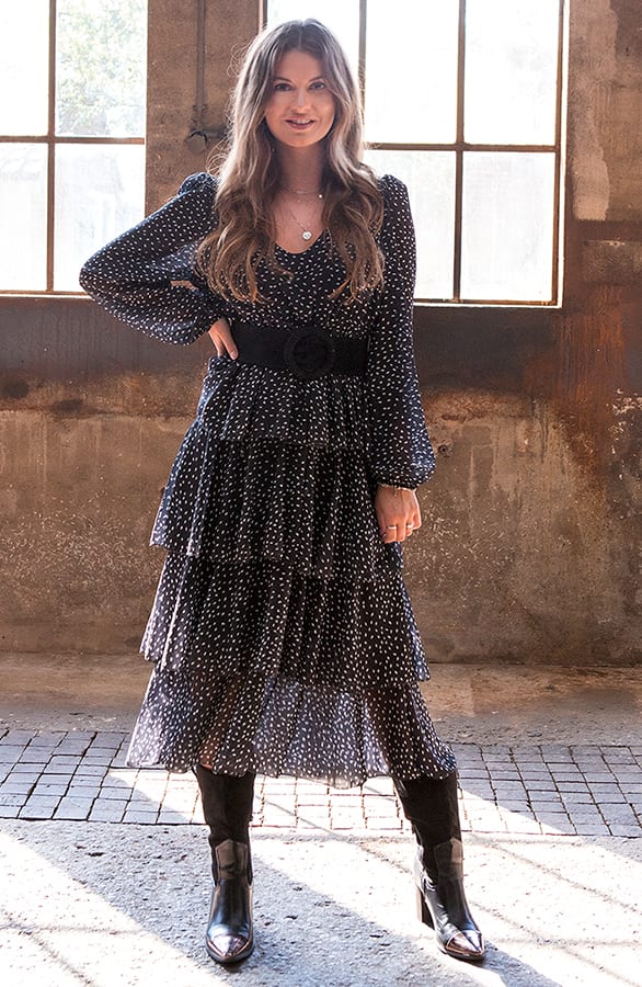 Maxi Laagjes Jurk Cheetah Layla Zwart – shoparchief