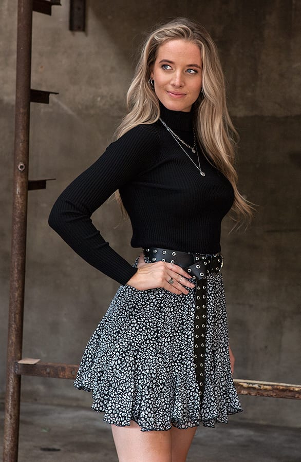 Panter Rok Fay Zwart Wit – shoparchief — foto 4