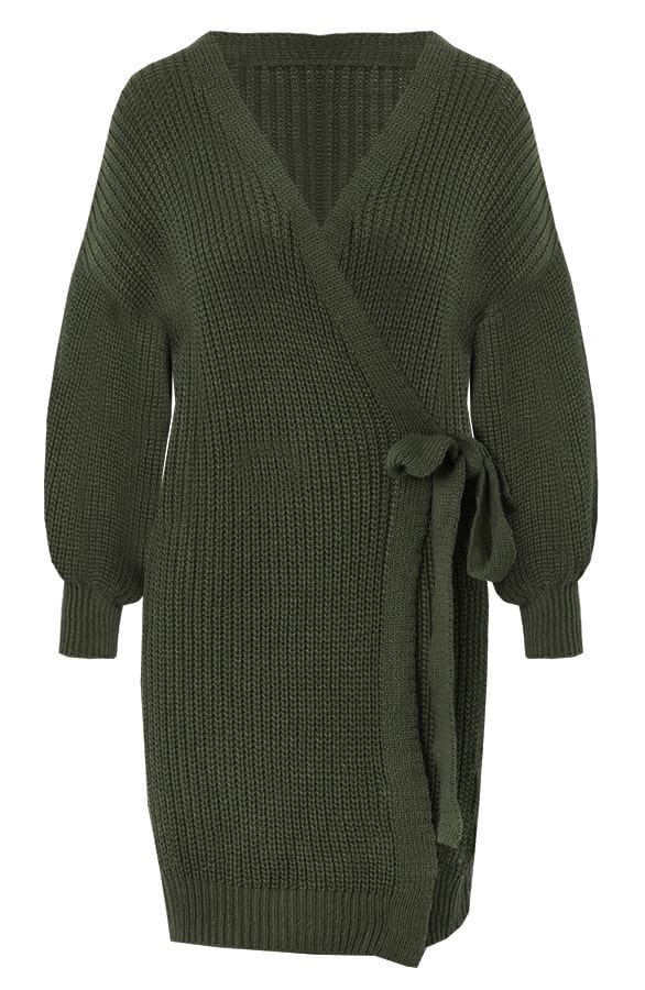 Strik Vest Lang Eliza Army – shoparchief
