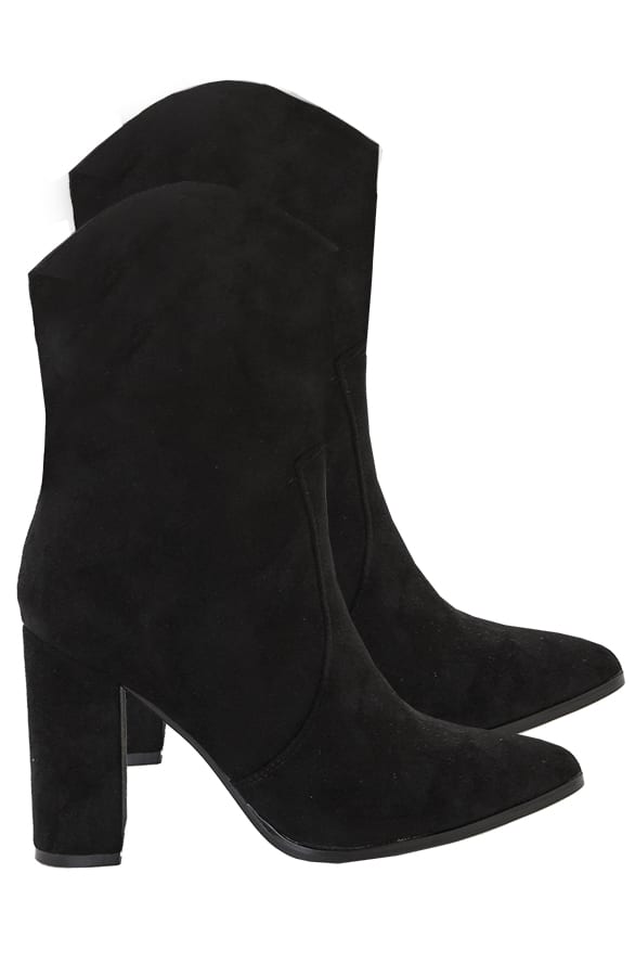 Suede Boots Marly Zwart – shoparchief