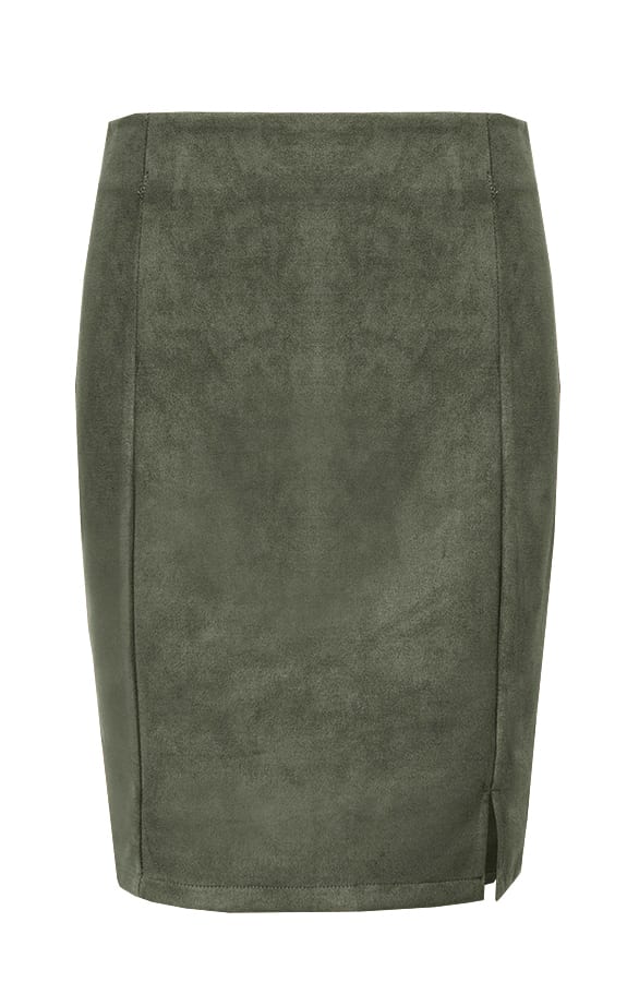 Suede Rok Sue Legergroen – shoparchief