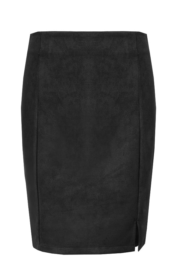 Suede Rok Sue Zwart – shoparchief