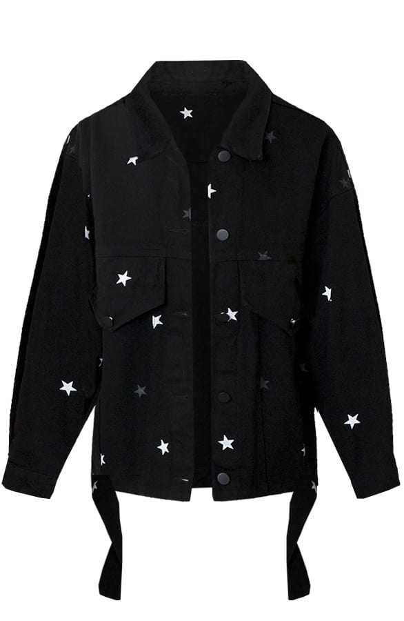Tara Star Jacket Zwart – shoparchief