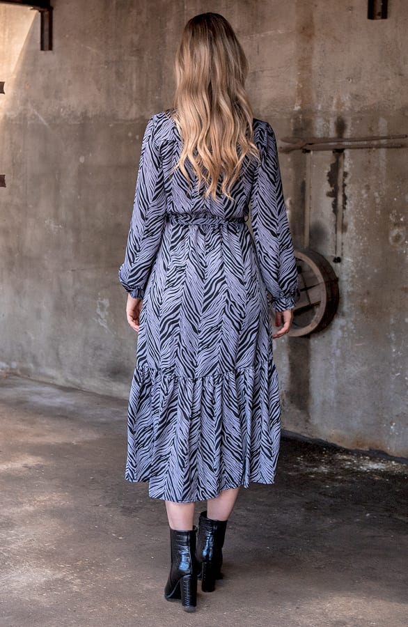 Zebra Maxi Jurk Gigi – shoparchief — foto 4