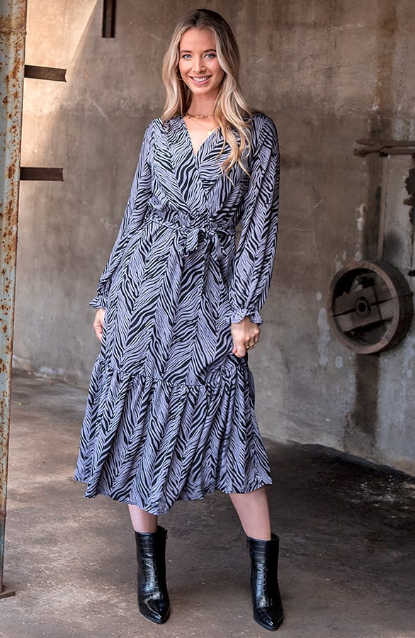 Zebra Maxi Jurk Gigi – shoparchief — foto 2